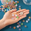  135Pcs 9 Color Transparent Electroplated Glass Beads GLAA-TA0001-31-6