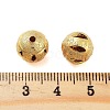 Texture Brass Beads KK-S379-02G-G-3