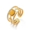 Natural Gemstone Finger Rings RJEW-K290-14G-2