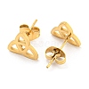 304 Stainless Steel Stud Earrings EJEW-P235-01G-2