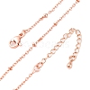 Brass Satellite Chains Necklaces for Women NJEW-D302-61RG-2