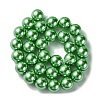 Electroplate Glass Pearl Beads Strands HY-F001-14mm-02-2