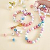 100Pcs 15mm Silicone Beads Multicolor Round Silicone Beads Kit Loose Bulk Silicone Beads for Keychain Making Necklace Bracelet Crafts JX325A-6