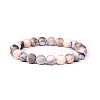 Natural Zebra Jasper Bead Stretch Bracelets BJEW-K212-A-035-6