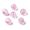 Eco-Friendly Transparent Acrylic Beads PL642-10-2