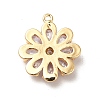 Brass Cubic Zirconia Pendants KK-M233-07G-B-2