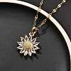 304 Stainless Steel Necklaces for Women NJEW-R015-01G-3