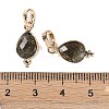 Natural Labradorite Faceted Pendans KK-L218-004G-02-3