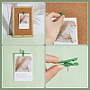 100Pcs Wooden Craft Pegs Clips with Iron Drawing Pins AJEW-WH0709-007-3