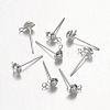 Earring Stud Ear Nail Iron Half Ball Post Earring Findings X-E219-S-1