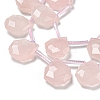 Natural Rose Quartz Beads Strands G-P544-C06-01-3