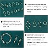 SUPERFINDINGS 120Pcs 12 Style Brass Linking Rings KK-FH0002-93-4