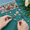 100Pcs 10 Colors Transparent Acrylic Beads TACR-PH0001-75-3