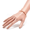 Natural Sunstone Rondelle Beaded Stretch Bracelets for Women BJEW-JB08956-02-3