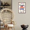 Rectangle with Word Vintage Metal Iron Sign Poster AJEW-WH0157-281-5