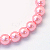 Baking Painted Pearlized Glass Pearl Round Bead Strands X-HY-Q003-6mm-53-2