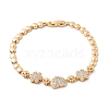 Brass Micro Pave Cubic Zirconia Link Chain Bracelets KK-R217-40G-4