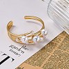 Rack Plating Brass Cuff Bangles for Women BJEW-C086-03G-2