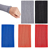 Fingerinspire 10Pcs 5 Colors Ribbing Pattern Polyester Oversleeves FIND-FG0001-66-1