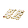 Christmas Theme Rack Plating Alloy Enamel Pendants PALLOY-O109-42LG-3