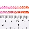 Gradient Color Baking Paint Glass Bead Strands X1-DGLA-A039-T4mm-A04-5