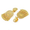 Bohemia Zinc Alloy Rhinestone Clip-on Earrings EJEW-C089-02D-G-2