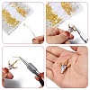 200Pcs 2 Color Brass Earring Hooks KK-YW0002-30-4