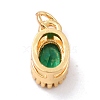 Real 18K Gold Plated Brass Inlaid Cubic Zirconia Charms ZIRC-L100-079G-05-3