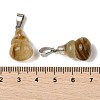 Watermelon Stone Glass Pendants G-B127-03P-01-3