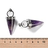 Natural Amethyst Pendants G-F777-06P-07-3