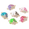 Alloy Crystal Rhinestone Connector Charms FIND-C019-31KCG-1