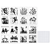 Globleland 4 Sets 4 Styles Fairy & Camel PVC Stamp DIY-GL0004-88D-8