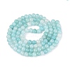 Baking Paint Crackle Glass Beads Strands GLAA-Q106-03A-15-2