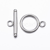 Tarnish Resistant 304 Stainless Steel Toggle Clasps STAS-H376-77-1