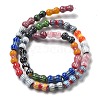 Handmade Millefiori Lampwork Beads Strands LAMP-F035-04-6