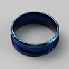 304 Stainless Steel Grooved Finger Ring Settings LS-RJEW-WH0010-08C-BL-2