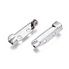201 Stainless Steel Brooch Pin Back Safety Catch Bar Pins STAS-S117-021B-4