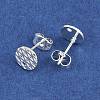 304 Stainless Steel Ear Stud Findings STAS-O119-16B-S-2