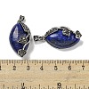 Dyed Natural Lapis Lazuli Horse Eye Pendants G-F766-01AS-05-3