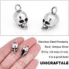 Unicraftale 8Pcs 304 Stainless Steel Pendants STAS-UN0037-53-5