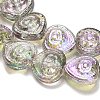 Electroplate Baking Paint Glass Beads Strands EGLA-K061-13A-AB09-3