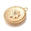 Brass Micro Pave Cubic Zirconia Pendants KK-U038-06G-2