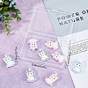 10Pcs 5 Colors Silicone Beads SIL-SC0001-13-7