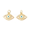 Rack Plating Brass Enamel Pendants LS-KK-D073-28G-03-1