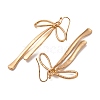 Alloy Bowknot Dangle Earrings for Women EJEW-U028-06G-3