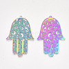 Ion Plating(IP) 304 Stainless Steel Filigree Big Pendants STAS-S108-45-2