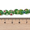 Handmade Millefiori Lampwork Beads Strands LAMP-G166-17A-02-3