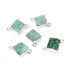 Natural Druzy Quartz Links connectors G-P396-09S-05-1