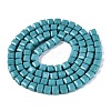 Opaque Glass Beads Strands GLAA-R041-8x8mm-C03-2