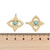 Synthetic Turquoise Eye Pendants STAS-I325-138G-3